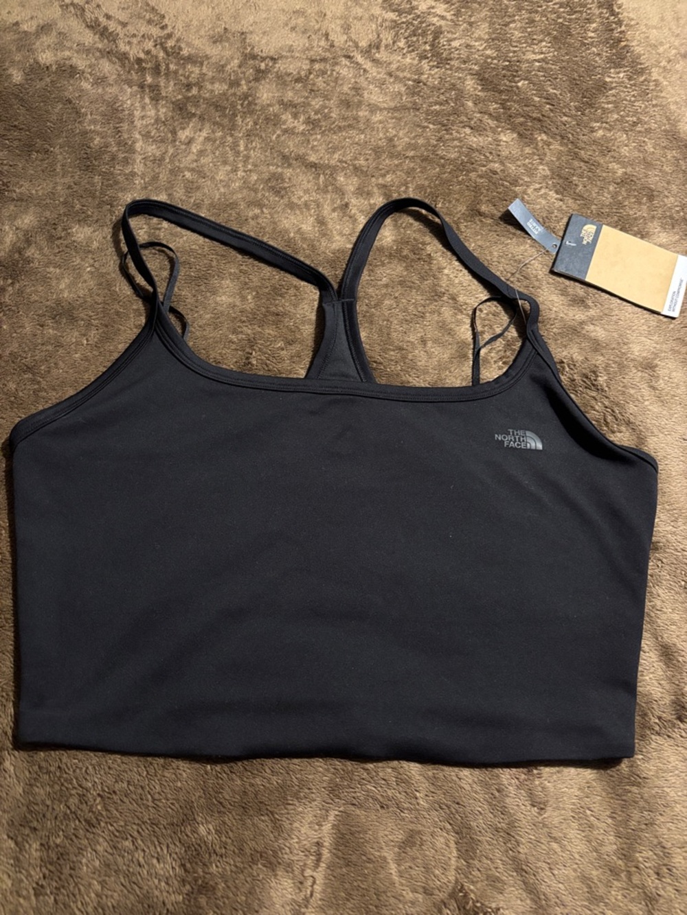 The North Face Black Slim Racerback Crop Top